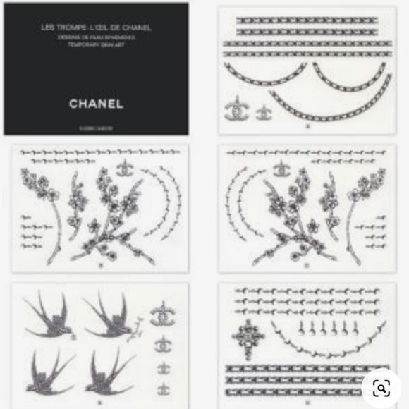 Authentic and RARE CHANEL Body Art 55 Tattoo Sticker Set *SEALED* NEW - Picture 9 of 14